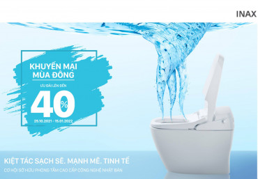 Chương trình khuyến mại thiết bị vệ sinh INAX mùa đông 2021 Chương trình khuyến mại thiết bị vệ sinh INAX mùa đông 2021