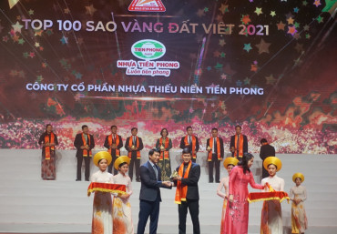 NHỰA TIỀN PHONG LỌT TOP 100 GIẢI THƯỞNG SAO VÀNG ĐẤT VIỆT 2021